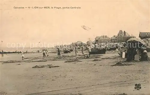 AK / Ansichtskarte Lion sur Mer La Plage Partie centrale Lion sur Mer