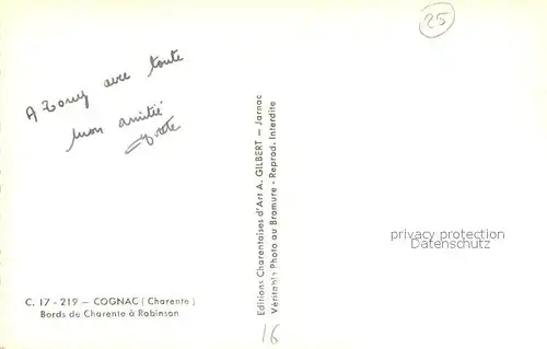 AK / Ansichtskarte Cognac Bords de la Charente a Robinson Cognac