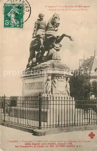 AK / Ansichtskarte Cognac Monument Francois Ier Cognac