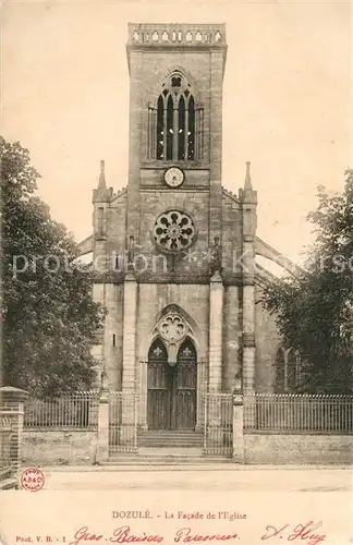 AK / Ansichtskarte Dozule Facade de l Eglise Dozule