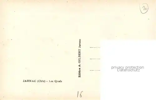 AK / Ansichtskarte Jarnac Les Quais de la Charente Jarnac