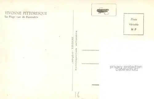 AK / Ansichtskarte Vivonne La Plage vue de Fontrable Vivonne