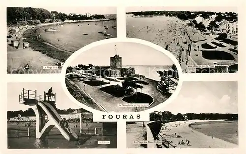 AK / Ansichtskarte Fouras_Charente Maritime Plage Semaphore Jardins Plage Piscine Fouras Charente Maritime