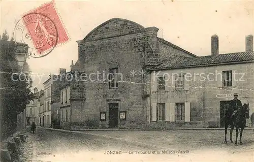 AK / Ansichtskarte Jonzac Le Tribunal et la Maison d arret Jonzac