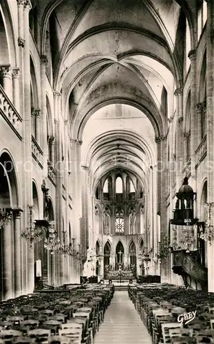 AK / Ansichtskarte Caen Eglise Abbatiale Saint Etienne interieur Caen