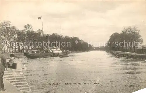 AK / Ansichtskarte Caen Bateau du Havre et l Orne Caen