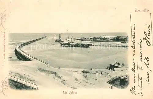 AK / Ansichtskarte Trouville sur Mer Panorama les Jetees Trouville sur Mer