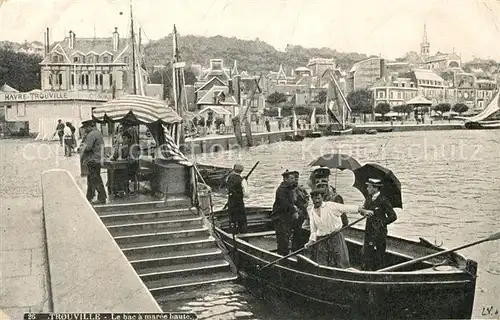 AK / Ansichtskarte Trouville sur Mer Bac a maree haute Trouville sur Mer