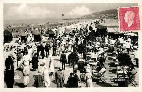 AK / Ansichtskarte Deauville Plage Fleurie Bar du Soleil Deauville