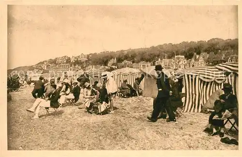 AK / Ansichtskarte Trouville sur Mer La Plage Trouville sur Mer