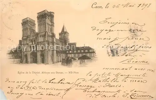 AK / Ansichtskarte Caen Eglise de la Trinite Abbaye aux Dames Caen