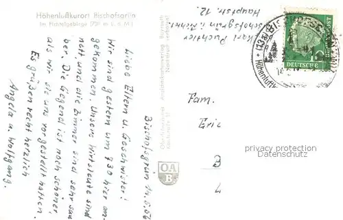 AK / Ansichtskarte Bischofsgruen Panorama Bischofsgruen