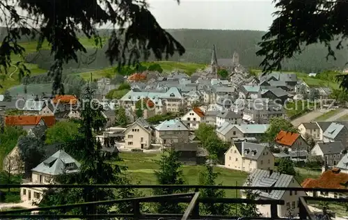 AK / Ansichtskarte Bischofsgruen Blick vom Huegelfelsen Bischofsgruen