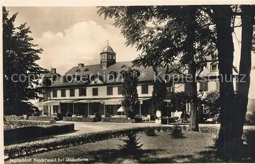 AK / Ansichtskarte Ruedesheim_Rhein Jagdschloss Niederwald Ruedesheim Rhein