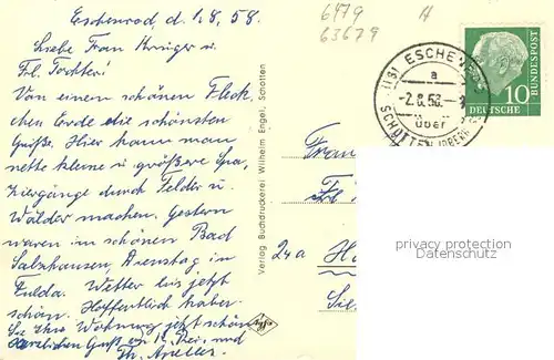 AK / Ansichtskarte Schotten_Hessen Rathaus Schotten Hessen