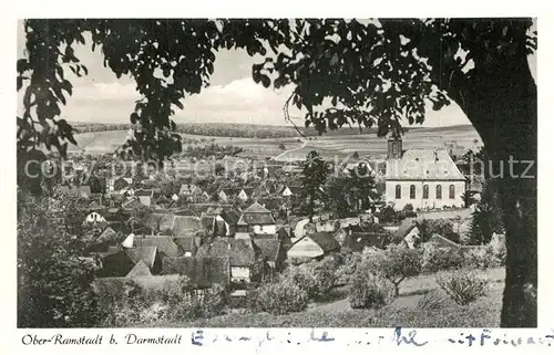 AK / Ansichtskarte Ober Ramstadt Kirche Panorama Ober Ramstadt