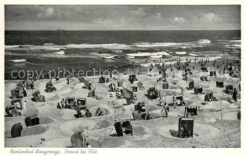 AK / Ansichtskarte Wangerooge_Nordseebad Strand Flut Wangerooge_Nordseebad