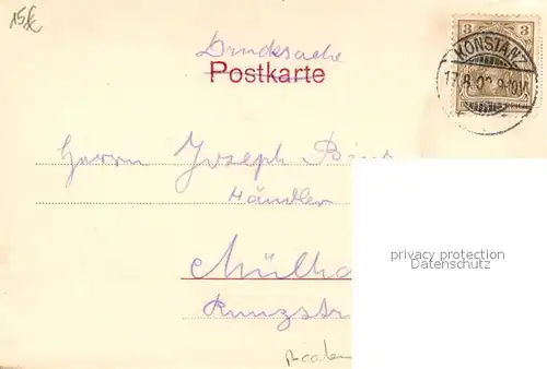 AK / Ansichtskarte Konstanz_Bodensee Bahnhofstrasse Konstanz_Bodensee