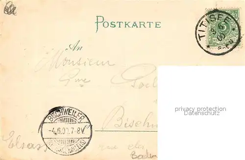 AK / Ansichtskarte Titisee Panorama Hochfirst Titisee