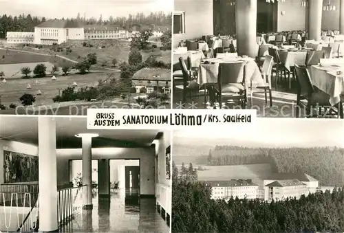 AK / Ansichtskarte Loehma_Leutenberg Sanatorium Loehma_Leutenberg