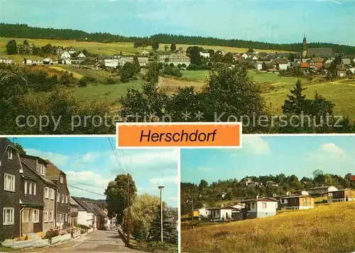 AK / Ansichtskarte Herschdorf Panorama Ortsansicht Herschdorf