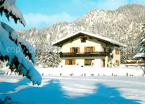 AK / Ansichtskarte Reit_Winkl Gaestehaus Fred Durchner Winter Reit_Winkl