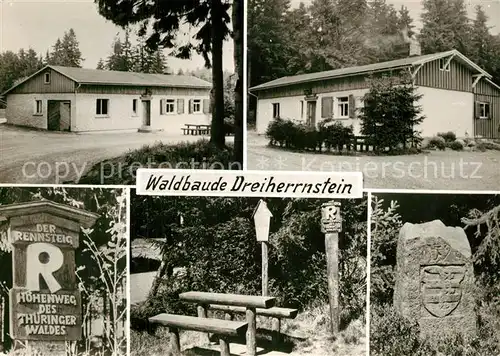 AK / Ansichtskarte Rennsteig Waldbaude Dreiherrnstein Rennsteig