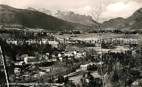 AK / Ansichtskarte Unterstein_Schoenau mit Lattengebirge Unterstein_Schoenau