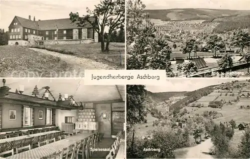 AK / Ansichtskarte Klingenthal_Vogtland Jugendherberge Aschberg Panorama Speisesaal Klingenthal_Vogtland