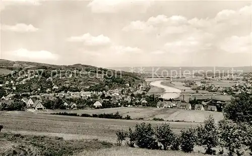 AK / Ansichtskarte Vlotho Amthausberg und Wesertal vom Winterberg gesehen Vlotho