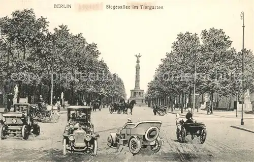 AK / Ansichtskarte Berlin Siegesallee im Tiergarten Berlin
