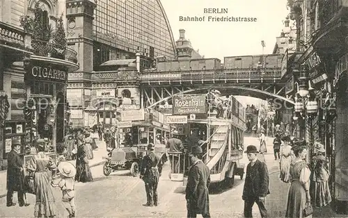 AK / Ansichtskarte Berlin Bahnhof Friedrichstrasse Berlin