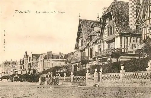 AK / Ansichtskarte Trouville sur Mer Les Villas de la plage Trouville sur Mer