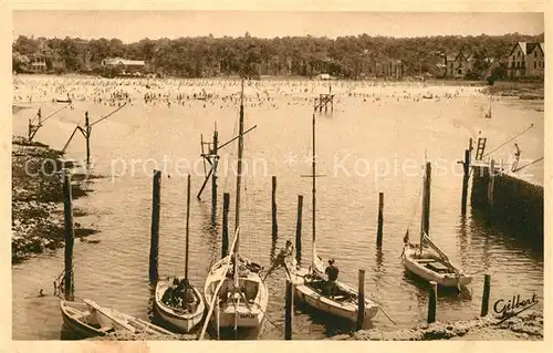 AK / Ansichtskarte Saint Palais_Gironde La plage vue du port Saint Palais_Gironde