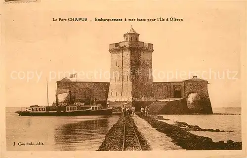 AK / Ansichtskarte Le_Chapus Le Fort Embarquement a mer basse pour l Ile d Oleron Le_Chapus