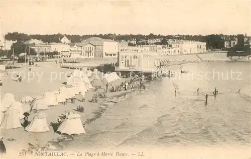 AK / Ansichtskarte Pontaillac La plage a maree haute Pontaillac