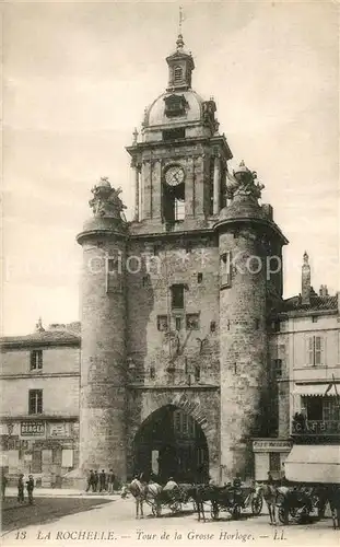 AK / Ansichtskarte La_Rochelle_Charente Maritime Tour de la Grosse Horloge La_Rochelle