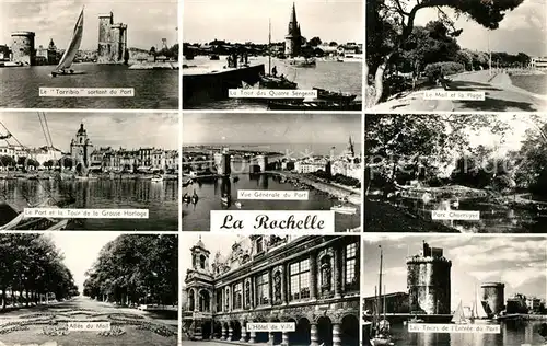 AK / Ansichtskarte La_Rochelle_Charente Maritime Port Tour Allee Hotel de Ville Parc La_Rochelle