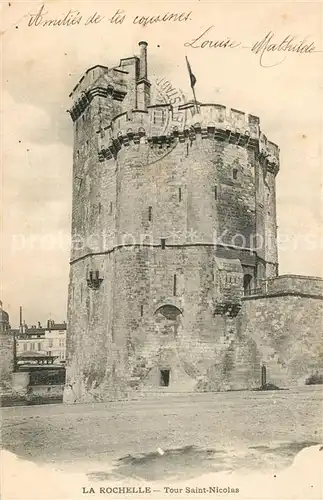 AK / Ansichtskarte La_Rochelle_Charente Maritime Tour Saint Nicolas La_Rochelle