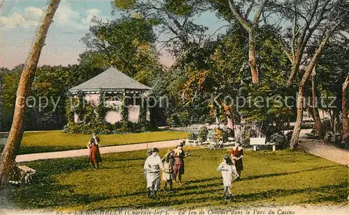 AK / Ansichtskarte La_Rochelle_Charente Maritime Jeu de Croquet Parc du Casino La_Rochelle