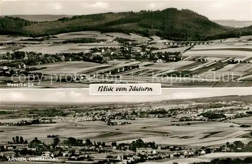 AK / Ansichtskarte Ahnsen Oberkirchen Panorama Weserberge  Ahnsen