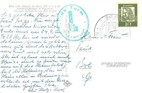 AK / Ansichtskarte Ahnsen Oberkirchen Panorama Weserberge  Ahnsen