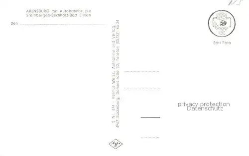 AK / Ansichtskarte Bad_Eilsen Arensburg Autobahnbruecke Steinbergen Buchholz Bad_Eilsen