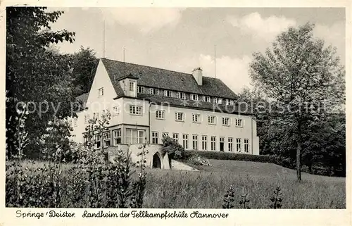 AK / Ansichtskarte Springe_Deister Landheim Tellkampfschule Hannover Springe_Deister