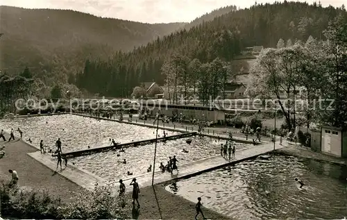 AK / Ansichtskarte Warmensteinach Waldschwimmbad Warmensteinach