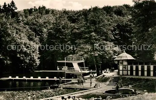 AK / Ansichtskarte Bad_Lauterberg Badeanstalt Wiesenbeker Teich Bad_Lauterberg