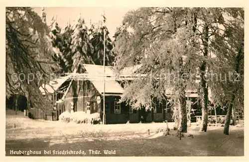 AK / Ansichtskarte Friedrichroda Heuberghaus Winterlandschaft Friedrichroda