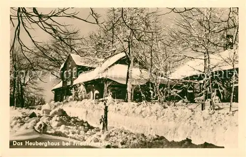 AK / Ansichtskarte Friedrichroda Heuberghaus Winterlandschaft Friedrichroda