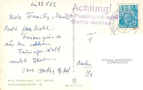 AK / Ansichtskarte Friedrichroda Panorama Puschkin Park Viehaustrieb Platz Opfer Faschismus Friedrichroda