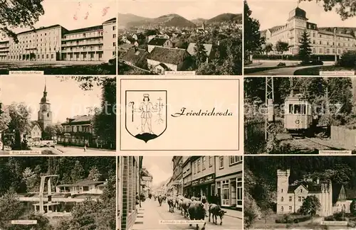 AK / Ansichtskarte Friedrichroda Walter Ulbricht Heim Kirche Schwimmbad Reinhardsburg Friedrichroda